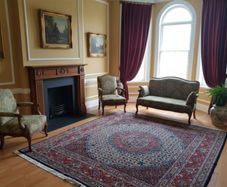 Fabulous Persian Moud Square rug and matching runner rug Carpet