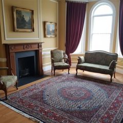 Fabulous Persian Moud Square rug and matching runner rug Carpet