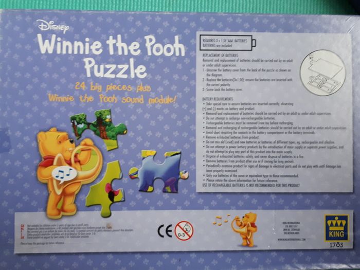 Winnie the Pooh Puzzle with music