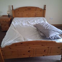 solid pine double bed