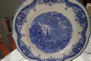 Blue/White Display Plate from Grindley