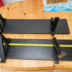 Black shelves with Brackets