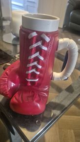 Budweiser boxing glove stein