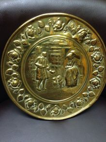 Vintage Brass Wall Plate