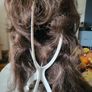 Real hair wig and stand Image 3