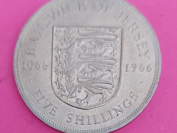Jersey 1966 Battle Of Hastings  Proof Crown Coin