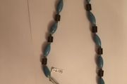 Amazonite &amp; Smokey quartz necklace