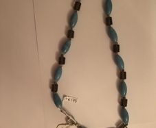 Amazonite & Smokey quartz necklace