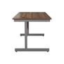 NEW - 1600 x 600 Straight Cantilever Desk - Dark Walnut Image 4