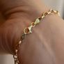Gold chain bracelet Image 2