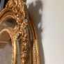 1890s victorian era gilt plate mirror with salamander Image 3
