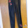 H&M Divided Faux Leather Black Trousers.  S.40  - 12. New - No Tag. Image 2