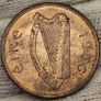 Ireland 1966 1/2d Halfpenny Beautiful Uncirculated Lustrous Image 2
