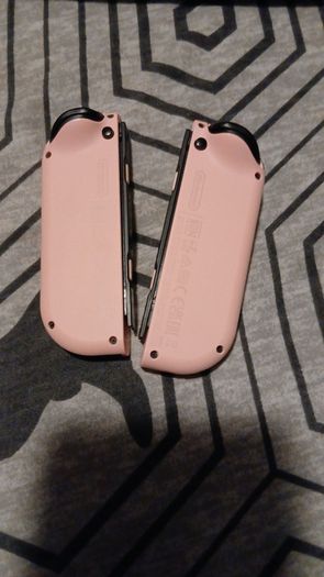 pastel pink joycons switch