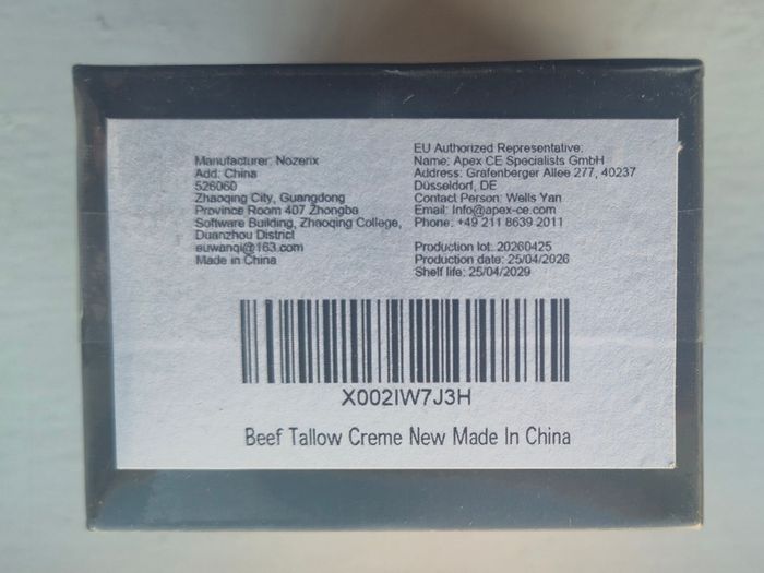 Grass-Fed Beef Tallow Balm 120ml