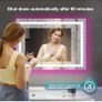 Smart Illuminated Wall Mirror for Bathroom, 70x50cm Anti Fog LED Mirror Image 6