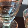 Vintage Mid-Century Modern Handmade Ussr Crystal Decanter & Six Cordial/Port/Sherry Glasses Set With Gold Bands, Barware - 7 pcs Image 7