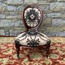 Antique Victorian Walnut bedroom Chair. Image 3