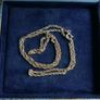 Vintage 18 Inch Sterling Silver 925 Triple Twist Rope Link Chain c1960 - 4,3g Image 3