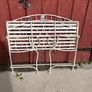 NEW! Garden Bench White metal Image 3