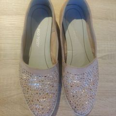 Marco Tozzi pink diamante feel me suede shoes size UK7 EU41 Postage included