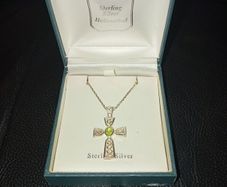 Sterling silver chain with cross