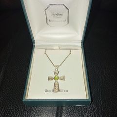Sterling silver chain with cross