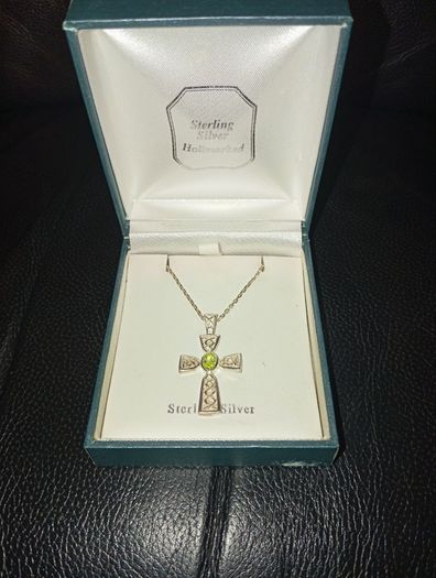 Sterling silver chain with cross