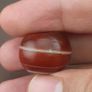 Vintage Natural Eye Pattern Sulemani Agate Tire Shape Bead Image 9