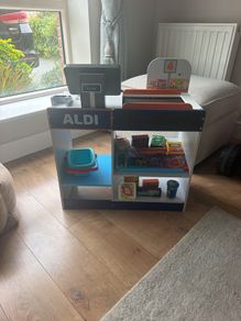 wooden aldi supermarket