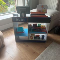 wooden aldi supermarket
