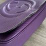 Purple shoulder chain strap bag Image 6