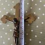 Antique Brass Crucifix Image 4