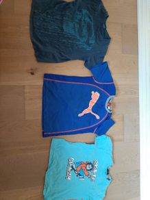 9 Boys T Shirts and 3 vests - Various Sizes