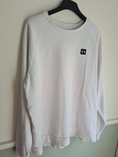 mens UNDER ARMOUR jumper sweater COLDGEAR white Size XXXL triple extra large crew neck