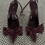 Zara burgundy heels size 6 Image 7