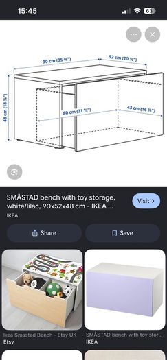 IKEA chest and toys storage