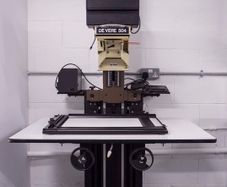 De Vere 504 enlarger ( floor standing model ) with Ilford Multigrade 500 head, power supply & RH Designs Stopclock 500