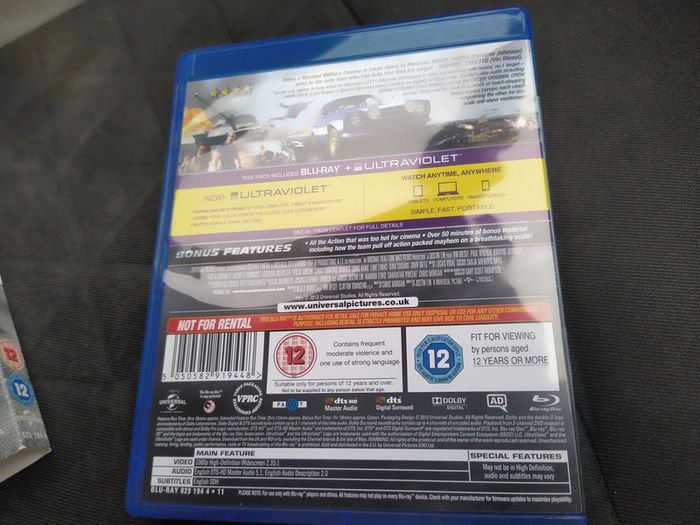 Fast & Furious 6 Blu-ray Dvd