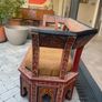 Hand painted  20 century Moroccan bench Image 5