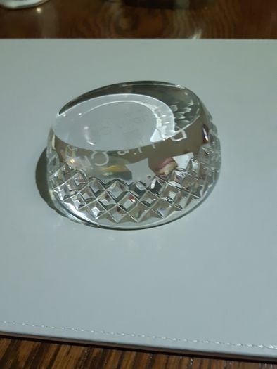 Dublin crystal paperweight
