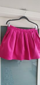 TOPSHOP fuschia puff skirt with pockets Sz 12
