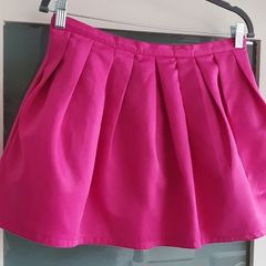 TOPSHOP fuschia puff skirt with pockets Sz 12