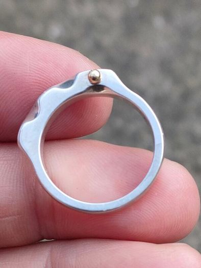 Modernist Serpent Irish Sterling Silver Ring