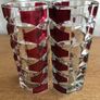 Vintage Ruby Red Glass Vases Image 3