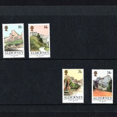 1986 Alderney Alderney Forts Commemorative Stamp Presentation Pack