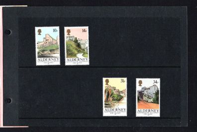 1986 Alderney Alderney Forts Commemorative Stamp Presentation Pack