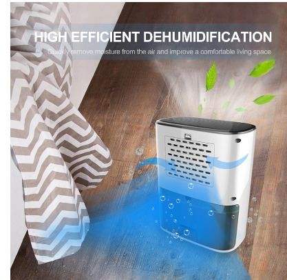 BRAND NEW 1.2L Electric Air Dehumidifier Moisture Absorber Air Purifier Low Noise Air Dryer