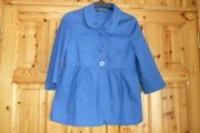 Fab Cobalt Blue Swing Coat/Jacket