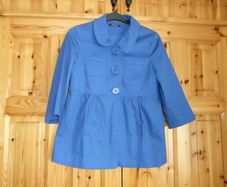 Fab Cobalt Blue Swing Coat/Jacket